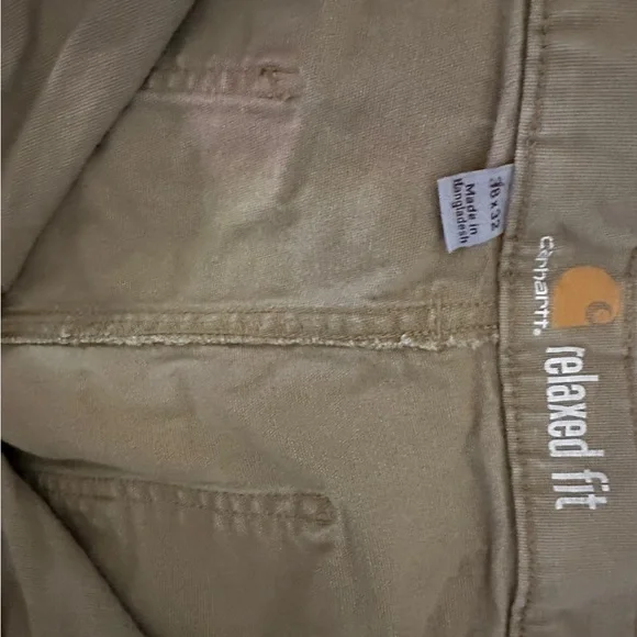 Carhartt Men's Khaki Cargo Pants 38x32 - Picture 3 of 4